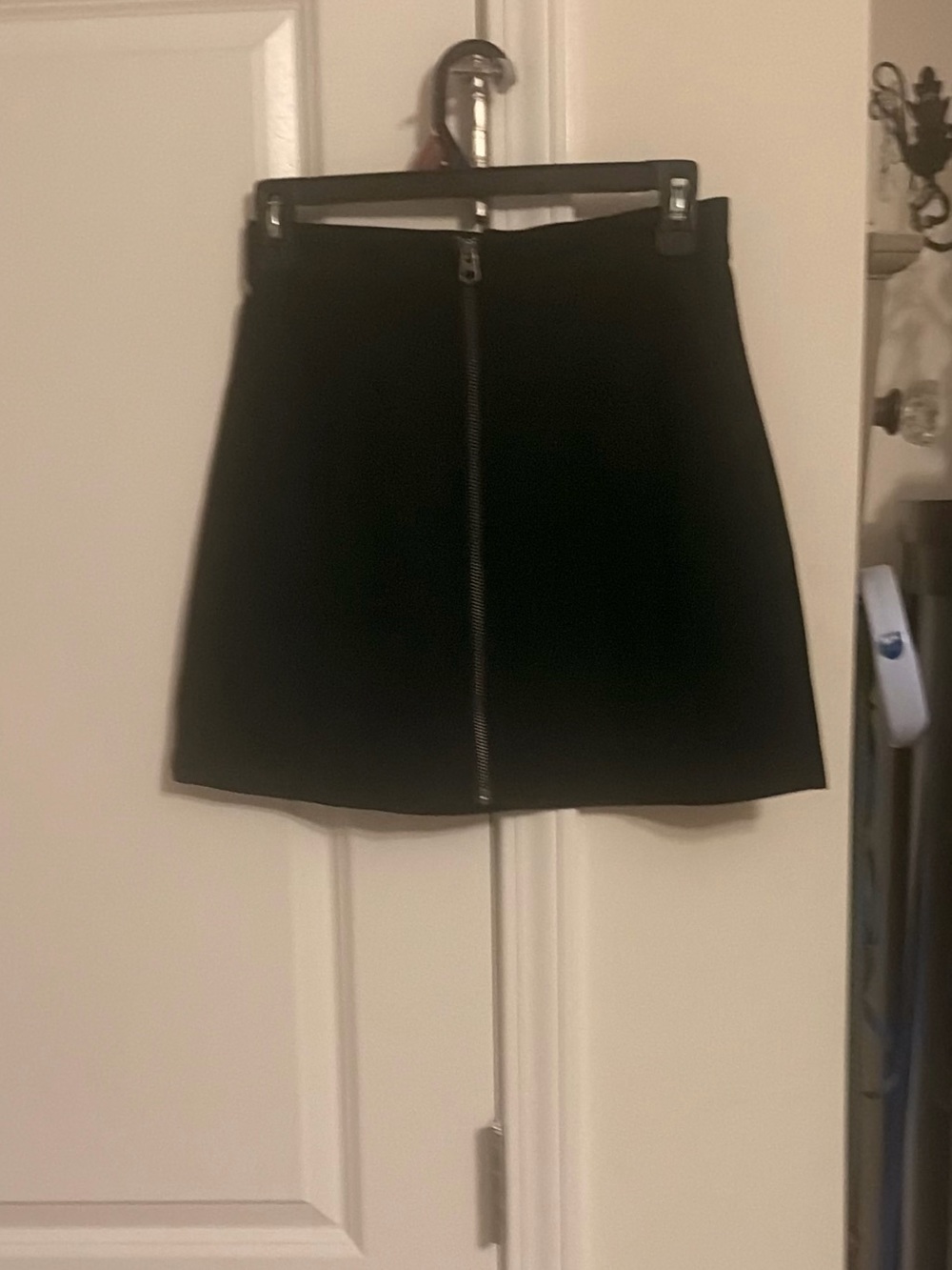 Wilfred Chocolate Brown Front-Zip A-Line Mini Skirt